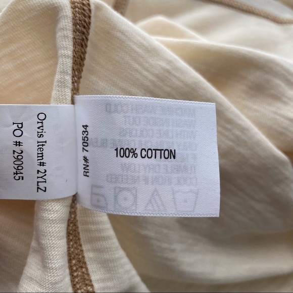 ORVIS Long Sleeve V-Neck Shirt | Size L - Picture 2 of 4